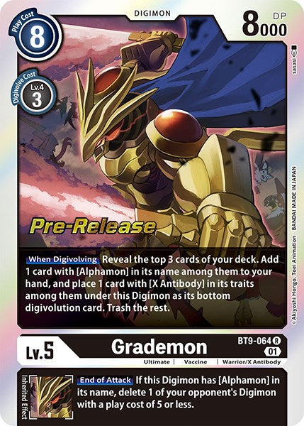 Grademon [BT9-064] [X Record Pre-Release Promos] - Just $0.09! Shop now at Retro Gaming of Denver