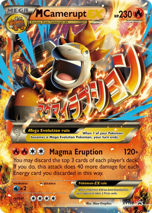 M Camerupt EX (XY198) [XY: Black Star Promos] - for just $3.35! 