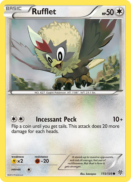 Rufflet (115/135) [Black & White: Plasma Storm] - for just $0.10! 