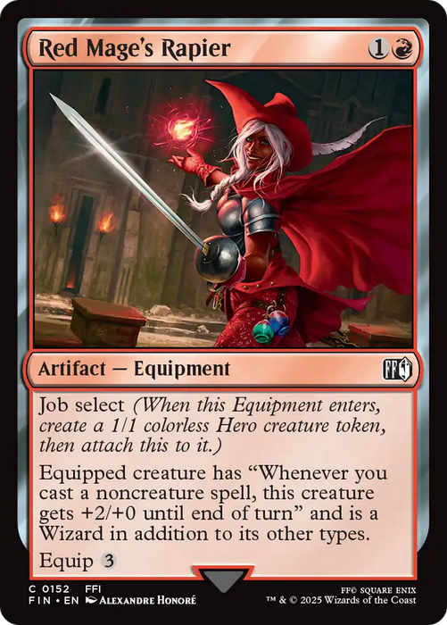 Red Mage's Rapier (FIN-152) - FINAL FANTASY - for just $0.02! 
