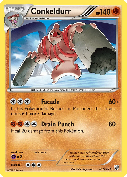 Conkeldurr (81/135) [Black & White: Plasma Storm] - for just $0.50! 