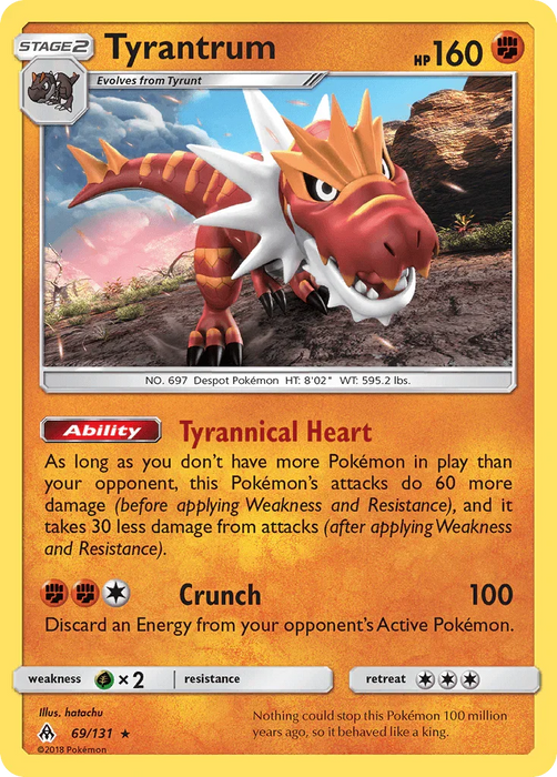 Tyrantrum (69/131) [Sun & Moon: Forbidden Light] - for just $4.50! 