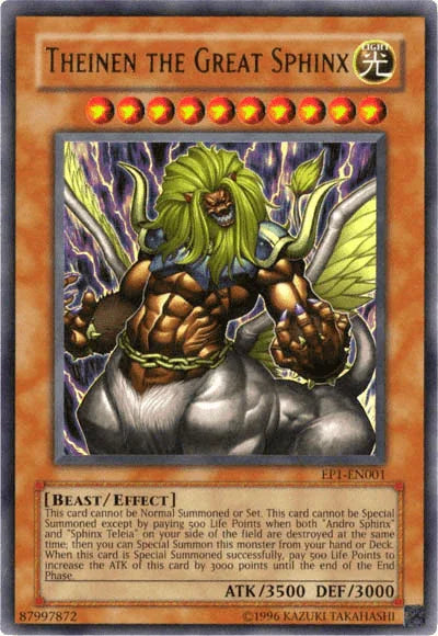 Theinen the Great Sphinx [EP1-EN001] Ultra Rare - for just $0.20! 