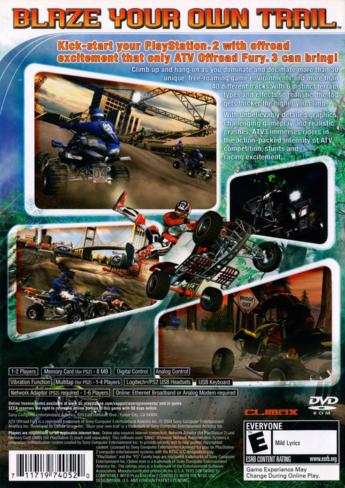 ATV Offroad Fury 3 — PlayStation 2 (PS2) - for just $6.99! 