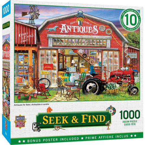 Seek & Find - Antiques for Sale 1000 Piece Jigsaw Puzzle - Just $16.99! Shop now at Retro Gaming of Denver