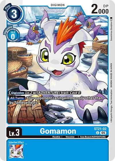 Gomamon (Starter Deck 21: Hero of Hope) Near Mint - for just $0.15! 