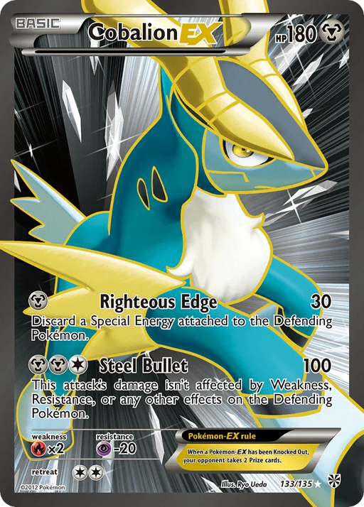 Cobalion EX (133/135) [Black & White: Plasma Storm] - for just $19.95! 