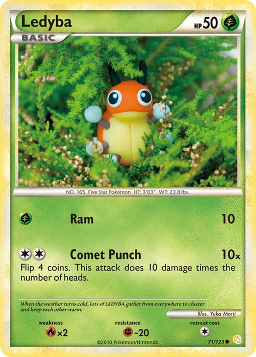 Ledyba (71/123) [HeartGold & SoulSilver: Base Set] - for just $1.25! 