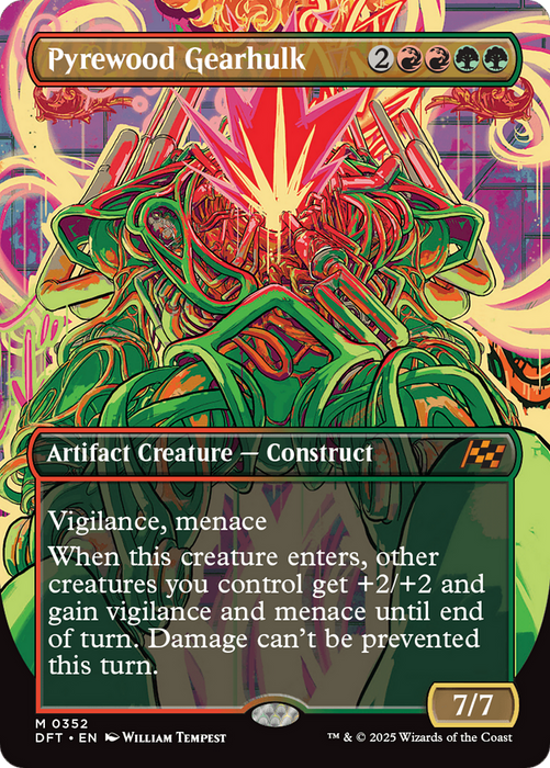 Pyrewood Gearhulk (DFT-352) - Aetherdrift (Borderless) Foil - for just $0.57! 