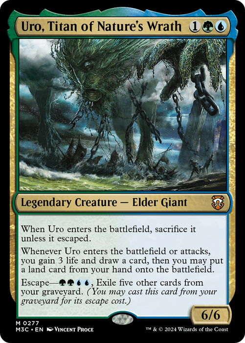 Uro, Titan of Nature's Wrath (M3C-277) - Modern Horizons 3 Commander - for just $0.80! 
