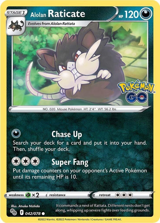 Alolan Raticate (042/078) [Pokémon GO] - for just $0.10! 