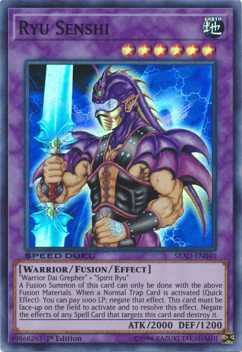 Ryu Senshi [SBAD-EN040] Super Rare - for just $1.95! 