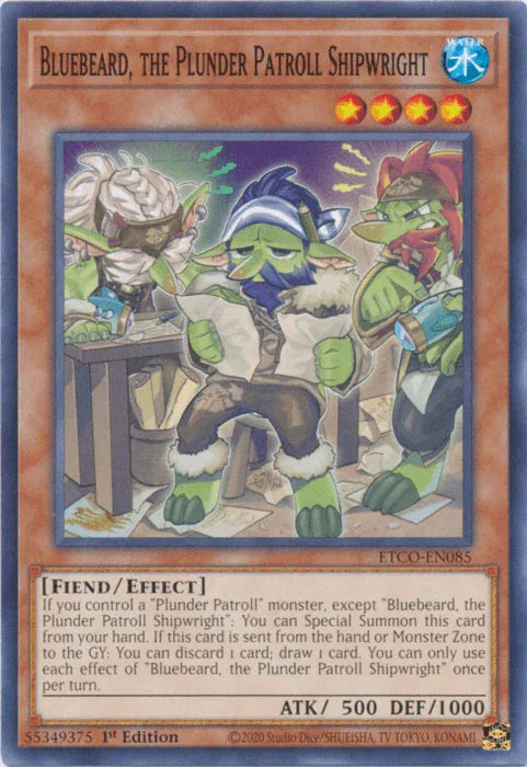 Bluebeard, the Plunder Patroll Shipwright [ETCO-EN085] Common - for just $0.10! 