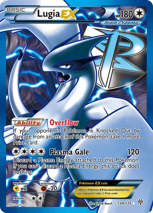 Lugia EX (134/135) [Black & White: Plasma Storm] - for just $290! 