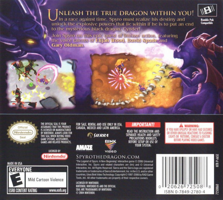 Legend of Spyro: A New Beginning – Nintendo DS (DS) - for just $0! 