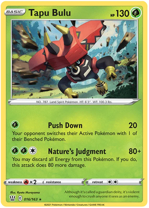 Tapu Bulu (016/163) [Sword & Shield: Battle Styles] - for just $0.15! 