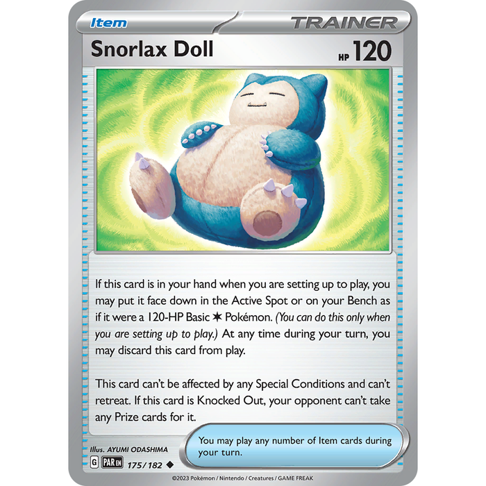 Snorlax Doll (175/182) [Scarlet & Violet: Paradox Rift] - Just $0.05! Shop now at Retro Gaming of Denver