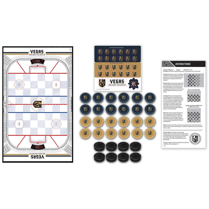 Las Vegas Golden Knights Checkers Board Game - Just $19.99! Shop now at Retro Gaming of Denver