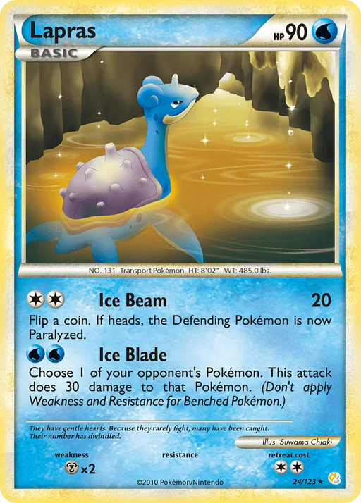 Lapras (24/123) [HeartGold & SoulSilver: Base Set] - for just $5.55! 