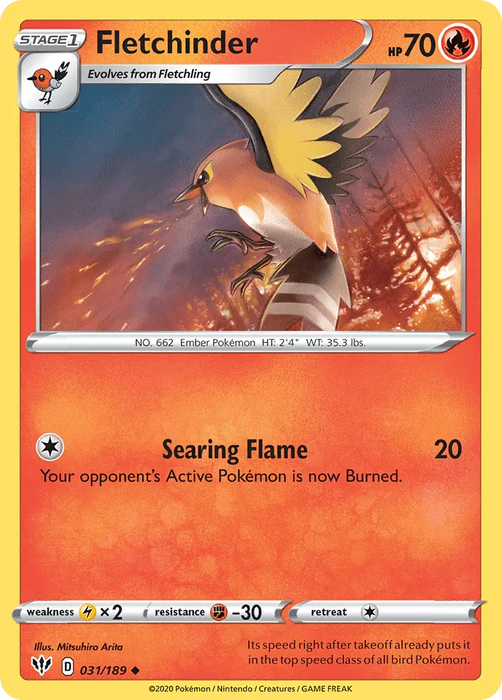 Fletchinder (031/189) [Sword & Shield: Darkness Ablaze] - for just $0.10! 