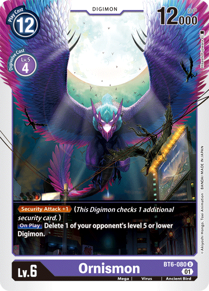 Ornismon [BT6-080] [Double Diamond] - Just $0.09! Shop now at Retro Gaming of Denver