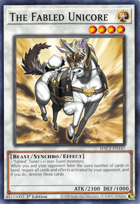 The Fabled Unicore [HAC1-EN147] Common - for just $0.20! 