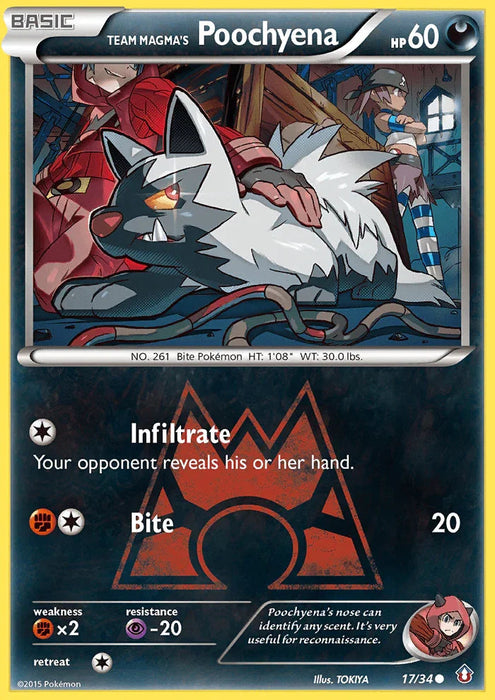 Team Magma's Poochyena (17/34) [XY: Double Crisis] - for just $0.65! 