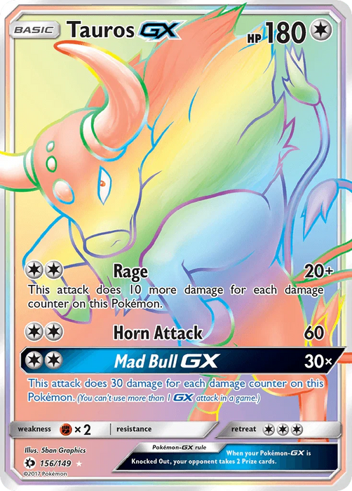 Tauros GX (156/149) [Sun & Moon: Base Set] - for just $5! 