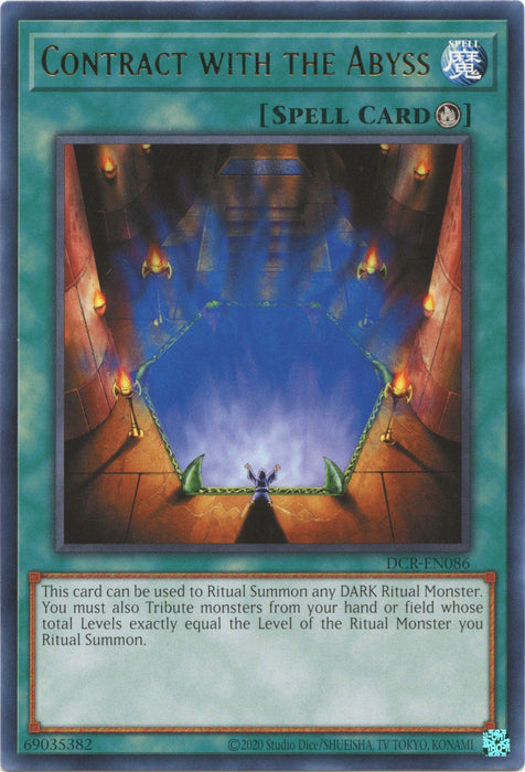 Contract with the Abyss (25th Anniversary) [DCR-EN086] Rare - for just $0.20! 