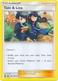 Tate & Liza (148a/168) (Alternate Art Promo) (Battle Arena Deck Exclusive) [Sun & Moon: Celestial Storm] - for just $3.80! 