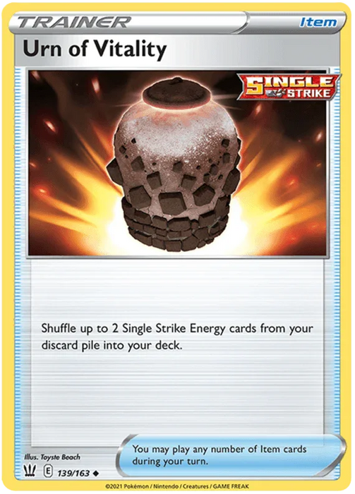 Urn of Vitality (139/163) [Sword & Shield: Battle Styles] - for just $0.10! 
