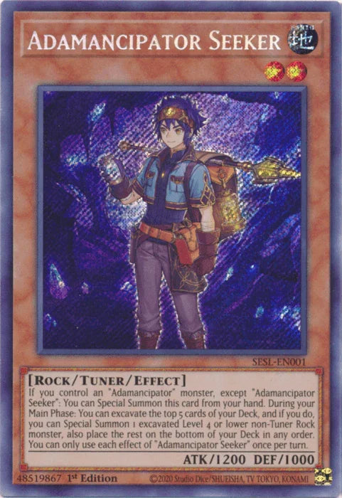 Adamancipator Seeker [SESL-EN001] Secret Rare - for just $0.35! 