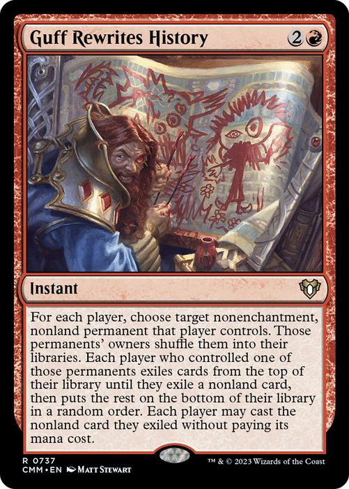 Guff Rewrites History (CMM-737) - Commander Masters - for just $1.04! 