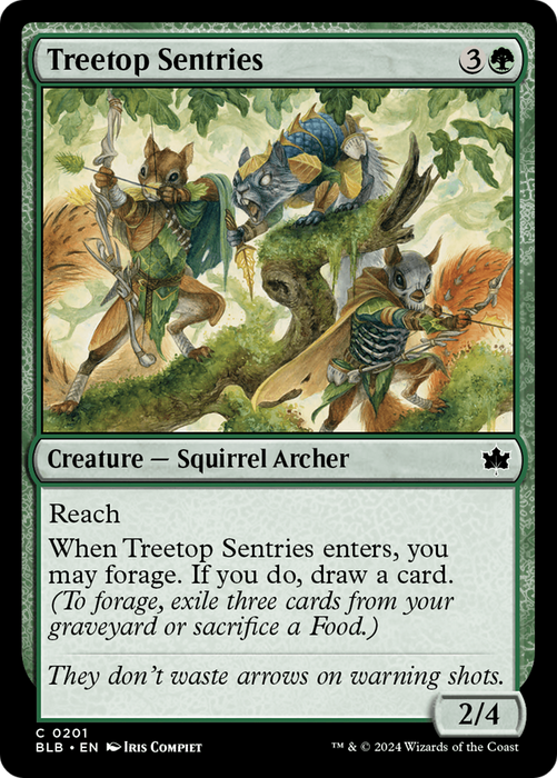 Treetop Sentries (BLB-201) - Bloomburrow - for just $0.02! 