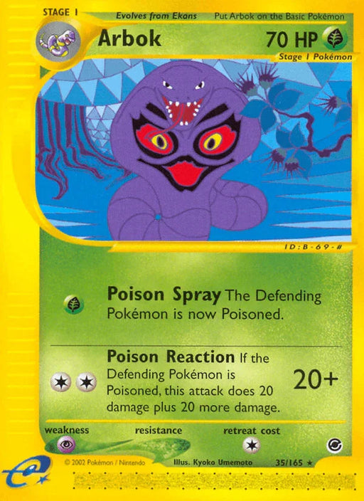 Arbok (35/165) [Expedition: Base Set] - for just $4.85! 