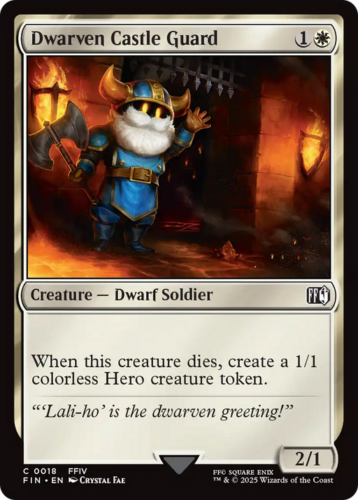 Dwarven Castle Guard (FIN-018) - FINAL FANTASY - for just $0.01! 