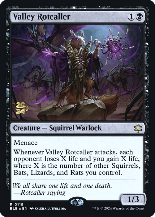 Valley Rotcaller (PRE-119) - Bloomburrow Promos Foil - for just $1.17! 