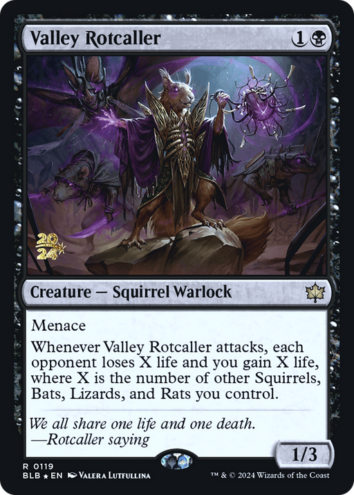 Valley Rotcaller (PRE-119) - Bloomburrow Promos Foil - for just $1.46! 