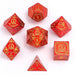 Wizard Solid Metal Polyhedral Dice Set - Red with Gold - for just $39.99! 