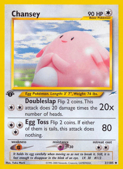 Chansey (31/105) [Neo Destiny 1st Edition] - for just $4.65! 