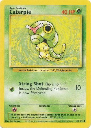 Caterpie (45/102) [Base Set Unlimited] - for just $0.40! 