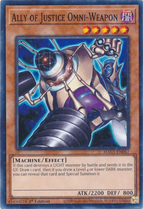 Ally of Justice Omni-Weapon (Duel Terminal) [HAC1-EN087] Common - for just $0.15! 