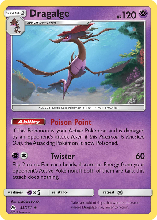 Dragalge (53/131) [Sun & Moon: Forbidden Light] - for just $0.25! 