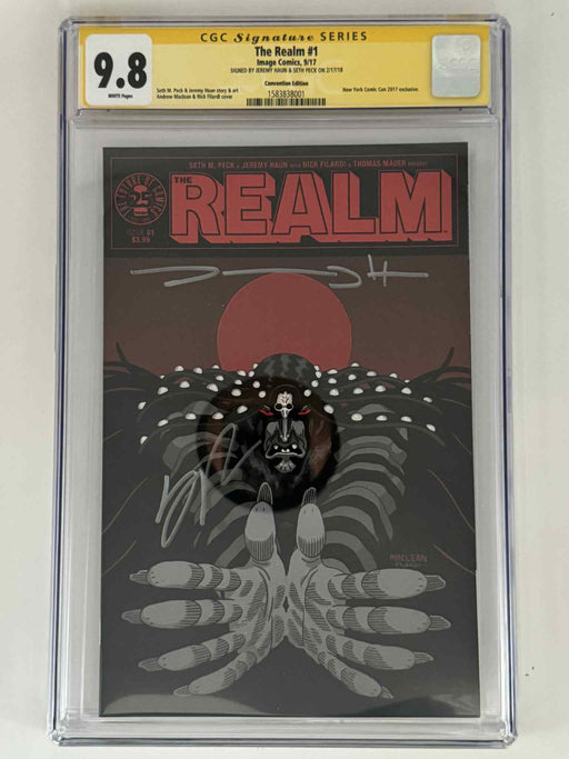 [Double Signed by Jeremy Haun | Seth Peck] The Realm #1 CGC 9.8 Yellow Label Andrew Maclean | Nick Filardi Exclusive Var - for just $125! 