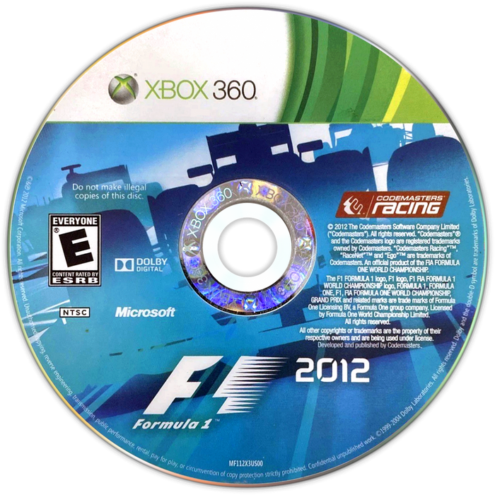 F1 2012 – Xbox 360 (X360) - for just $16.99! 