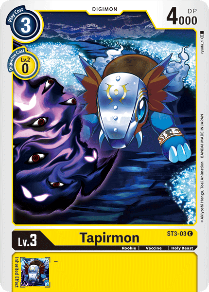 Tapirmon [ST3-03] [Starter Deck: Heaven's Yellow] - Just $0.09! Shop now at Retro Gaming of Denver