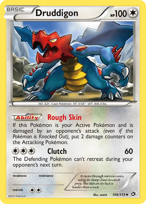 Druddigon (106/113) [Black & White: Legendary Treasures] - for just $0.20! 