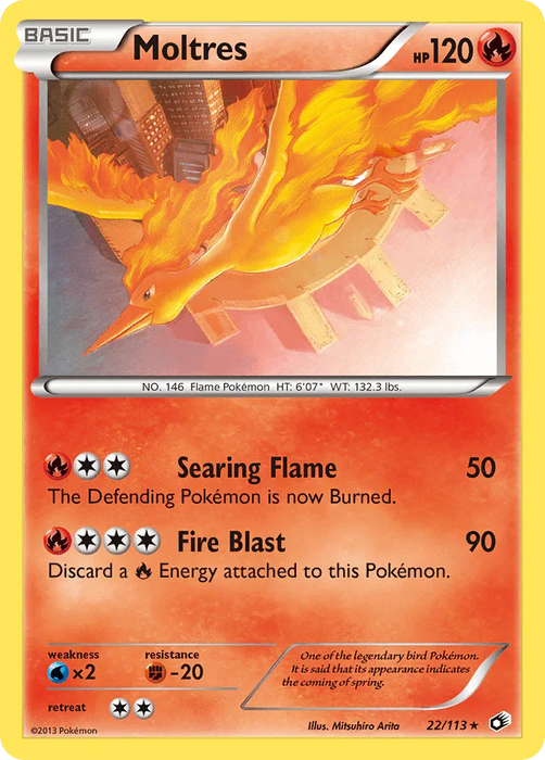 Moltres (22/113) [Black & White: Legendary Treasures] - for just $1.70! 