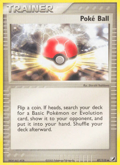 Poke Ball (87/115) [EX: Unseen Forces] - for just $0.30! 
