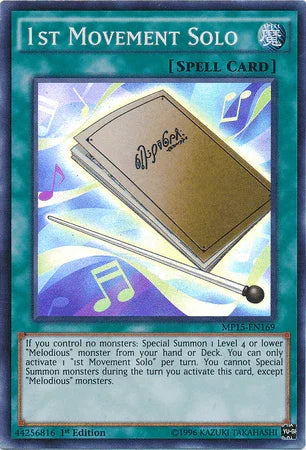 1st Movement Solo [MP15-EN169] Super Rare - for just $1.15! 